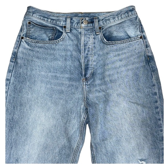 Aritzia Denim Forum The Joni High Rise Loose Distressed Jeans Size 31 TALL 29L - Picture 10 of 12